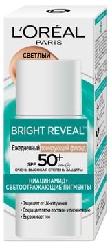 Изображение товара Флюид для лица L'Oreal Paris Bright Reveal тонирующий SPF50+, 50 мл