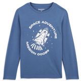 Изображение товара Футболка для мальчика InExtenso Space Adventure с длинным рукавом синяя, р 3-14