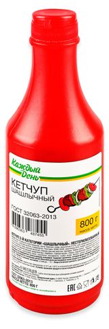 Изображение товара Кетчуп «Каждый день» Шашлычный, 800 г