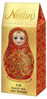 Изображение товара Чай черный Nadin с ароматом клубники и молочной карамели, 50 г