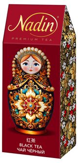 Изображение товара Чай черный Nadin Земляника со сливками, 50 г