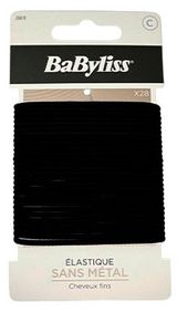 Изображение товара Резинки для волос BaByliss черные, 28 шт