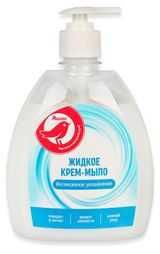 Изображение товара Крем-мыло жидкое АШАН Красная птица Интенсивное увлажнение, 500 мл