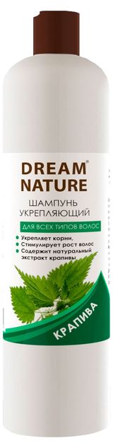 Изображение товара Шампунь для всех типов волос Dream Nature Укрепляющий с крапивой, 400 мл