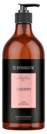 Изображение товара Гель для душа Synergetic вишня, 750 мл