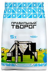 Изображение товара Творог «Правильный Творог» 5% ГОСТ БЗМЖ, 400 г