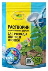 Изображение товара Удобрение «Фаско» Растворин для рассады цветов, 500 г