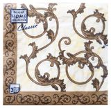 Изображение товара Салфетки одноразовые Bouquet Мишель бумажные трехслойные 33х33 см, 20 шт