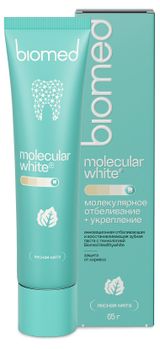 Изображение товара Зубная паста Biomed HEALTHYWHITE Защита от кариеса Отбеливание и восстановление эмали Лесная мята, 65 г