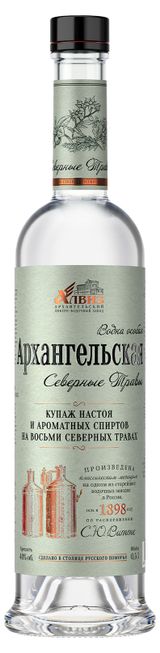 Изображение товара Водка «Архангельская» Северные травы Россия, 0,5 л