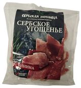 Изображение товара Мясные снеки Свинина сыровяленая «Сербская Зимница» Мясные чипсы свиные Сербское угощение нарезка, ~ 0,5 кг