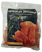 Изображение товара Снеки из мяса птицы сырокопченые «Сербская Зимница» Мясные чипсы из филе куриной грудки нарезка, ~ 0,5 кг