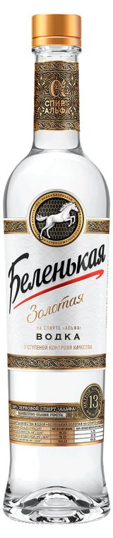 Изображение товара Водка «Беленькая» Золотая Россия, 0,5 л