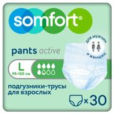 Изображение товара Подгузники-трусы для взрослых Somfort Pants Active normal L, 30 шт