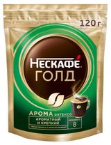 Изображение товара Кофе растворимый «Нескафé» Голд Арома Интенсо сублимированный с добавлением натурального жареного молотого кофе, 120 г