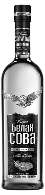 Изображение товара Водка «Белая Сова» Классическая Россия, 0,5 л