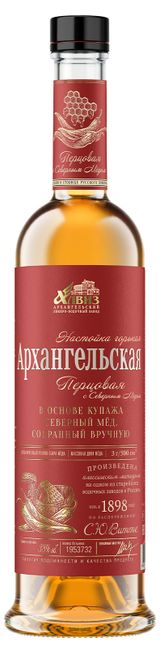 Изображение товара Настойка «Архангельская» Перцовая с медом Россия, 0,5 л