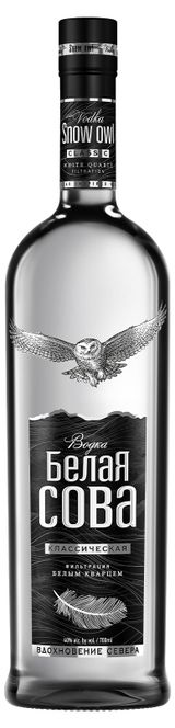 Изображение товара Водка «Белая Сова» Классическая Россия, 0,7 л