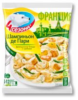 Изображение товара Грибная смесь «4 Сезона» Шампиньон Де Пари грибы шампиньоны с курицей и овощами замороженные, 600 г