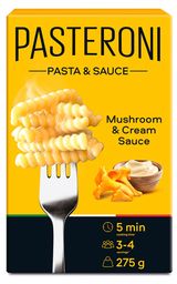 Изображение товара Макаронные изделия Pasteroni №124 Джирандоле с сливочно-грибным соусом, 275 г