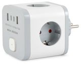 Изображение товара Сетевой разветвитель BURO BU-PW3UC-W 3 розетки белый