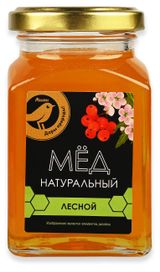 Изображение товара Мед АШАН Золотая птица натуральный лесной, 320 г