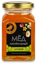 Изображение товара Мед АШАН Золотая птица натуральный луговой, 320 г