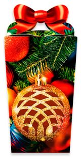 Изображение товара Коробка подарочная АШАН Красная птица складная, 11х11х16 см