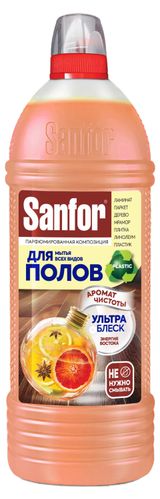 Изображение товара Средство для мытья полов Sanfor Универсальное Ультра блеск Энергия востока, 1 л