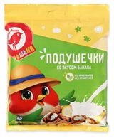 Изображение товара Готовый завтрак АШАН Красная птица Ашаня Подушечки со вкусом банана, 250 г