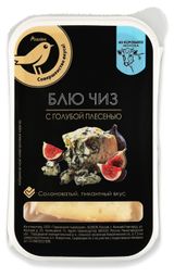 Изображение товара Сыр с голубой плесенью Блю Чиз АШАН Золотая птица 50% БЗМЖ, 75 г