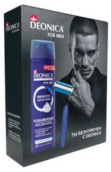 Изображение товара Набор подарочный Deonica for men Ты безупречен, Пена для бритья 240 мл + Бритвенный станок