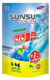 Изображение товара Стиральный порошок для стирки цветного белья Sunsu Quality концентрат Корея, 1 кг (28 стирок)