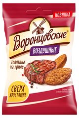 Изображение товара Сухарики ржаные «Воронцовские» Воздушные со вкусом телятины на гриле, 50 г