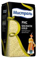 Изображение товара Рис «Мистраль» Басмати Gold пропаренный ароматный, 500 г