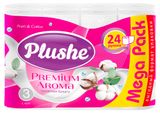 Изображение товара Туалетная бумага Plushe Premium Aroma 3 слоя, 24 рулона