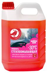 Изображение товара Жидкость стеклоомывателя -30°С АШАН Красная птица, 4 л