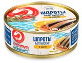 Изображение товара Шпроты АШАН Красная птица Балтийские в масле, 240 г
