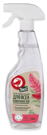 Изображение товара Чистящее средство АШАН Красная птица Эко спрей универсальный для всех поверхностей, 500 г