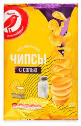 Изображение товара Чипсы картофельные АШАН Красная птица с солью, 120 г