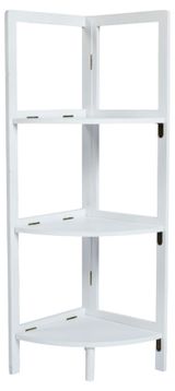 Изображение товара Стеллаж Actuel Бамбук белый, 27x28x85 см