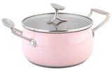 Изображение товара Кастрюля Actuel с крышкой розовая, 3 л
