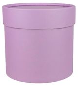 Изображение товара Коробка шляпная подарочная круглая «Азалия Декор» для цветов и подарков сиреневая, D12,5xH12,5 см