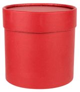 Изображение товара Коробка шляпная подарочная круглая «Азалия Декор» для цветов и подарков красная, D12,5xH12,5 см