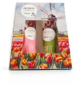 Изображение товара Набор подарочный Profresh-Le Bouton Тюльпаны, Крем для рук питательный 75 мл + Крем для ног смягчающий 75 мл