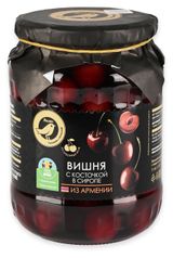 Изображение товара Вишня АШАН Золотая птица в сиропе Армения, 730 г