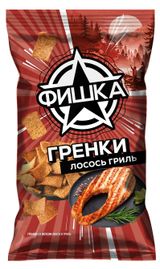 Изображение товара Гренки «Фишка» со вкусом лосось гриль, 110 г