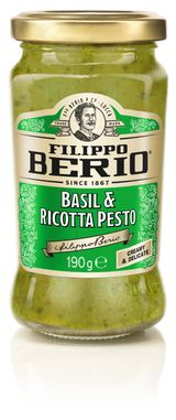 Изображение товара Соус Filippo Berio Песто с базиликом и рикоттой Италия, 190 г
