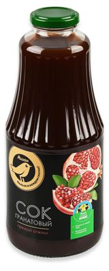 Изображение товара Сок АШАН Золотая птица Гранатовый прямого отжима, 1 л