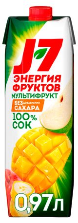 Изображение товара Нектар J7 Мультифрукт с мякотью, 970 мл